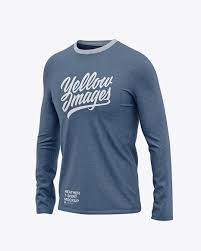 Download Men S Heather Long Sleeve T Shirt Front Half Side View In Apparel Mockups On Yellow Images Object Mockups Shirt Mockup Clothing Mockup Design Mockup Free