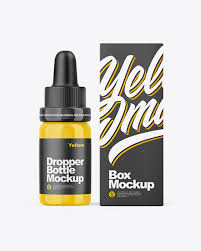 Download Glossy Dropper Bottle W Paper Box Mockup In Bottle Mockups On Yellow Images Object Mockups Yellowimages Mockups