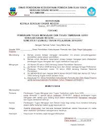 Dimohon untuk segera berkoordinasi seperlunya untuk kelancaran kegiatan b. Contoh Surat Tugas Supervisi Contoh Surat