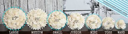 Flower Bouquet Sizing Chart Google Search White Wedding