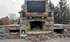 Whether made of stone, brick, or other material, these structures also form a dramatic focal point. Outdoor Fireplace Www Outdoordesignbuild Com Outdoor Design Build