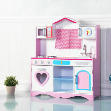 wooden kitchen cooking pretend play