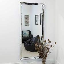 Full length frameless wall mirror. Large Modern Frameless Wall Mounted Mirror Rectangle 5ft10x2ft6 178x76cm