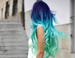 Resultado de imagem para cabelo colorido tumblr