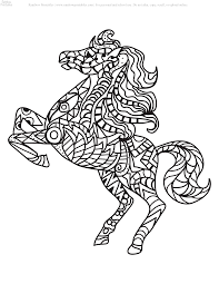 Free printable wild horses coloring pages for kids of all ages. 30 Relaxing Low Stress Zentangle Mosaic Horse Coloring Pages Rainbow Printables