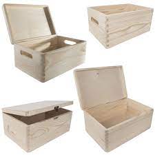 Vintage wooden jewelry storage box treasure chest organizer gifts box 22x16cm. Wooden Storage Chest Box 30x20x13cm Choice Of Natural Decorative Wood Ebay