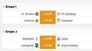Todo apunta que será un partido igualado y disputado y si nos atenemos a lo que han ofrecido ambos equipos hasta ahora, probablemente será. Partidos De Hoy 22 De Octubre En La Europa League Horarios Y Como Ver En Tv En Directo As Com