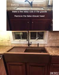 Now painting the cabinets and. Farmhouse Sink Installation In Existing Cabinet By Rachiele Customsinks Madeinusa Copper Farmhouse Sink Installation Farmhouse Sink Copper Farmhouse Sinks