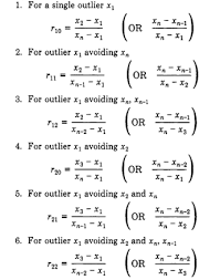 Dixons Q Test For Outlier Identification