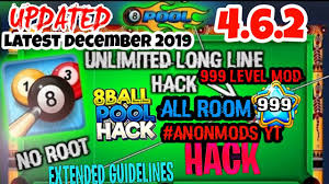 Users can participate in player vs player game or play tournament and win in game. 8 Ball Pool 4 6 2 Mod Apk 2019 2020 999 Level All Room Semi Guideline White Ball Hack Anti Ban Youtube