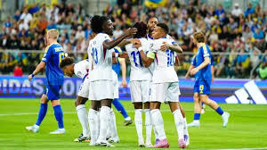 France confidently defeated Ukraine in Kyiv