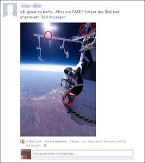 Kurz vor dem geplanten start setzte starker wind ein und. Felix Baumgartner Fake Auf Facebook