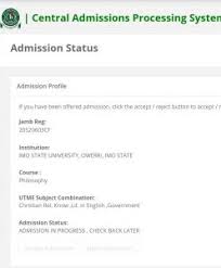 Jamb caps 2020 portal www.caps.jamb.gov.ng hello viewer, in this article, advised will show you the step by step procedure on how to accept or reject your admission status in jamb caps 2020 & i will. Imsu Commences Upload Of 2020 2021 Post Utme Direct Entry Session Admission On Jamb Caps