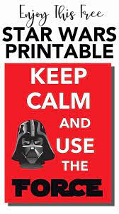 Free Star Wars Printable Celebrate May The 4th Star Wars Day Star Wars Prints Star Wars Classroom Star Wars Day