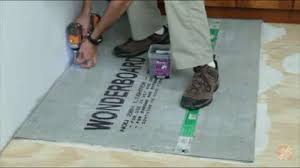 Unlike laminate flooring, most vinyl floors are designed to lay directly on top of the subfloor. Overview Preparing Your Subfloor For Tile Flooring How To Videos And Tips At The Home Depot