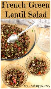 French Green Lentil Salad With Balsamic Vinegar Dressing Recipe French Green Lentils Green Lentil Salad Lentil Salad