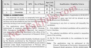 Jobs In Literacy Department Govt Of Sindh 31 May 2019 Literacy Job Newspaper Advertisement