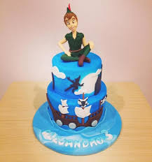 Peter Pan And His Neverland Cake By Valeria Antipatico Peter Pan Cakes Peter Pan Party Character Cakes