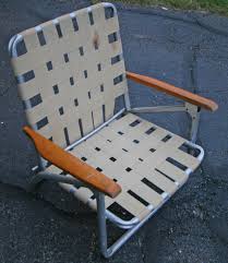 Vintage Telescope Folding Chair Co Lawn Beach Aluminum Webbed Camping Beach Chairs Chair Folding Chair