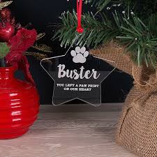 Personalized pets ornaments good for christmas tree decoration dogs options:different design of dogs moq: Personalised Pet Memorial Star Christmas Tree Decoration Bauble Gift Little Gifts With Love