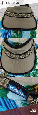Kavu Brown Adjustable 100 Cotton Visor Classic Hats Leggings Are Not Pants Kavu