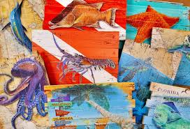 ✅ free shipping on many items! Behind The Scenes Reclaimed Lobster Trap Art Eddie Forbes Art