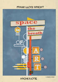 Federico Babina depicts famous architecture quotes as signs via Relatably.com