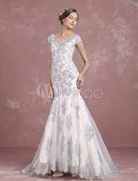 Procura produtos semelhantes por categoria: Vestido De Noiva Bodas De Prata Sereia Nupcial Do Laco Applique Milanoo Milanoo Com