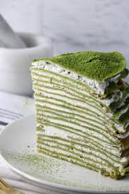 Vegan Matcha Crepe Cake Eat Drink Shrink Recipe Crepe Cake Tea Recipes Vegan Dessert Recipes