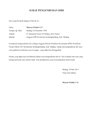 Contoh Surat Pengunduran Diri Panitia Pemilihan Umum Detiklife