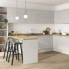 Anthracite grey high gloss kitchen units. Hockley Mirror Gloss Kitchen Kitchen Design Small Open Plan Kitchen Living Room Contemporary Kitchen Interior