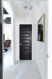 Black paint colors create strong contrasts with white decorating and almost all other colorful ideas, but the result is an amazing, bold and elegant exterior and interior doors, perfect for striking and unique designs. 5 Reasons To Have Black Interior Doors In Your Home