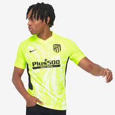 Original heimtrikot atletico madrid 20/21. Nike Atletico Madrid 20 21 Stadium Ausweichtrikot Volt Schwarz Herren Fanbekleidung Pro Direct Soccer