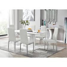 Luxury white gloss dining set | juliettes interiors luxury dining set. High Gloss Dining Sets