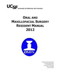 oral and maxillofacial surgery resident manual