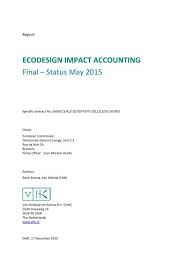 Check spelling or type a new query. Ecodesign Impact Accounting Final Status May 2015