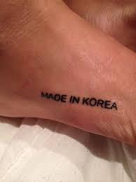 Made In Korea Tattoo Awesome Definitely A True Statement For Me Korea Tattoo Aesthetic Tattoo Minimalist Tattoo