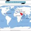 A labeled map of africa with rivers indicates that africa's longest river is the nile river. 1