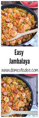 Easy Jambalaya Sausage And Shrimp Domestic Dee Recipe Jambalaya Recipe Easy Jambalaya Recipe Recipes