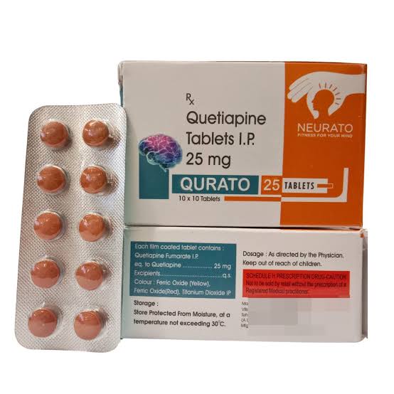 QURATO 25 Tablets | Quetiapine 25mg Tablets