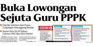 Pemerintah Buka Lowongan Sejuta Guru Pppk Gaji Rp 4 06 Juta Radarsemarang Id