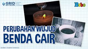 Perubahan Wujud Benda Cair Dan Contohnya Youtube