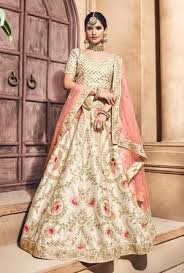 Cream Bridal Lehenga Desi Royale Indian Wedding Lehenga Designer Bridal Lehenga Choli Designer Bridal Lehenga Shop online for new bridal lehenga, velvet lehenga with dupatta, floral print lehenga set, embroidered lehenga set, silk lehenga, lehenga choli and wedding dresses online. designer bridal lehenga choli