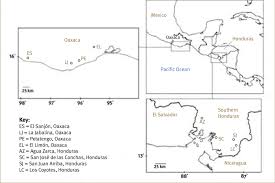 1 Location of case study areas in southern Honduras and the coastal...