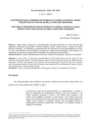 Check spelling or type a new query. Pdf A Representacao Feminina Em Poemas De Florbela Espanca Maria Teresa Horta E Sophia De Mello Breyner Andresen