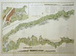Long Island Sound 1855 Set Of Three By U S Coast Survey