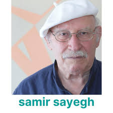 Samir Sayegh, a Lebanese abstract artist, infuses his creations with  geometric precision and a poetic touch. His work often reflects a deep  connection to philosophy and spiritual themes.