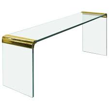 Maybe you would like to learn more about one of these? Waterfall Console Table By Leon Rosen For Pace In Gold Plated Solid Nickel For Sale At 1stdibs Vintage Console Table Modern Console Tables Console Table