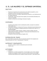 Información sobre censitario en el diccionario y enciclopedia en línea gratuito. Ud Las Mujeres Y El Sufragio Universal