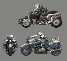 hardy daytona highway patrol bike art final fantasy vii remake art gallery bike art futuristic cars design futuristic motorcycle